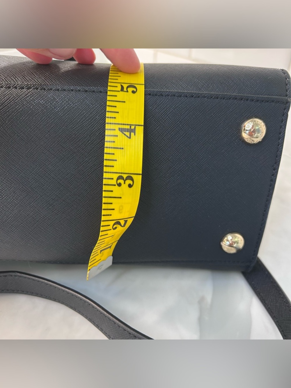 Michael Kors Hamilton Traveler Black Leather Top Zip MD Messenger tags attached - Picture 13 of 14